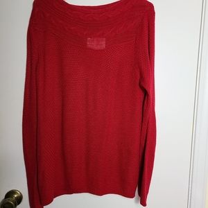 Croft & Barrow Red Lightweight Pull Over Sweater